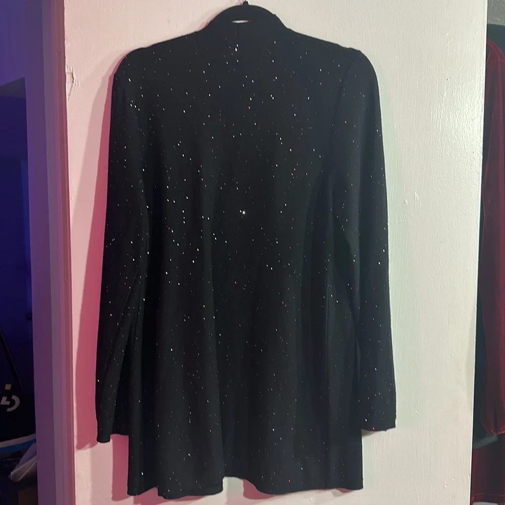 NWOT. Woman’s Eileen Fisher 100% Merino Wool sparkling cardigan. Size M. - Picture 6 of 6